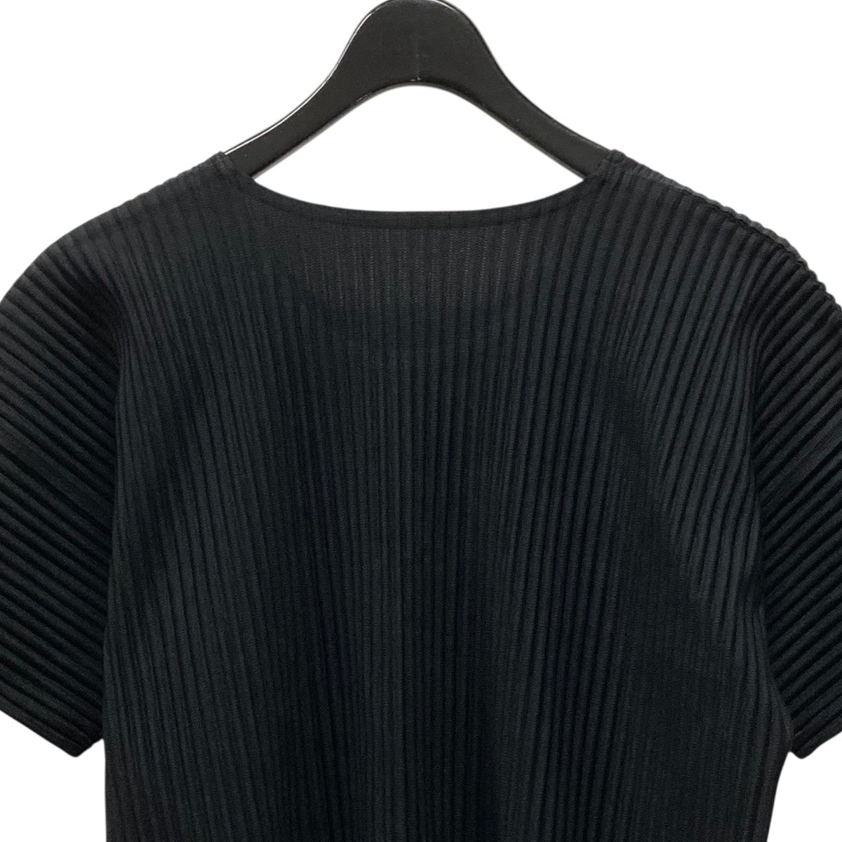 HOMME PLISSE ISSEY MIYAKE 半袖シャツ（黒・サイズ3） Homme Plissé Issey Miyake Pleated short-sleeve Shirt | Black