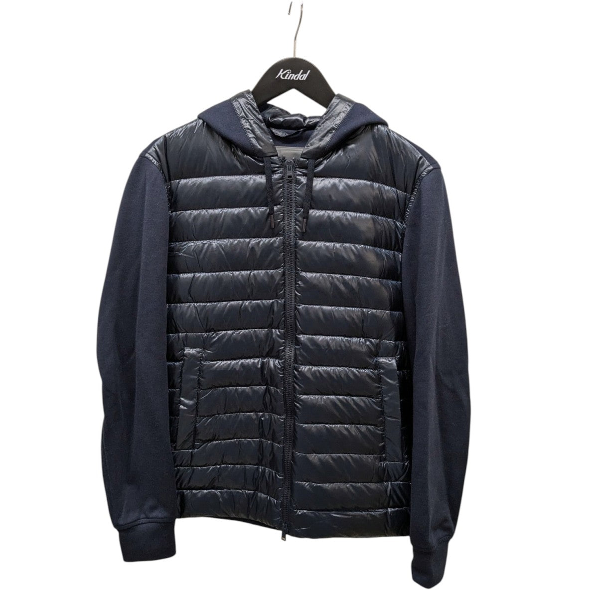 HERNO(ヘルノ) スウェットパーカーxウルトラライトダウン ハイブリッド