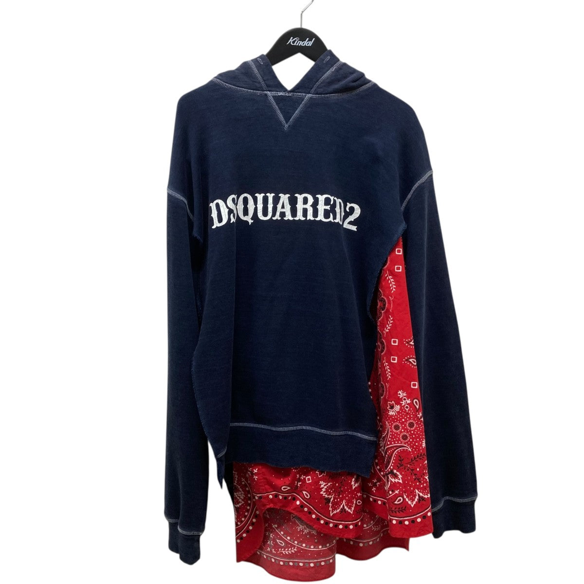 DSQUARED2 18AWLAYERED POパーカーS71GU0258 古着・中古-1枚目のアイテム画像