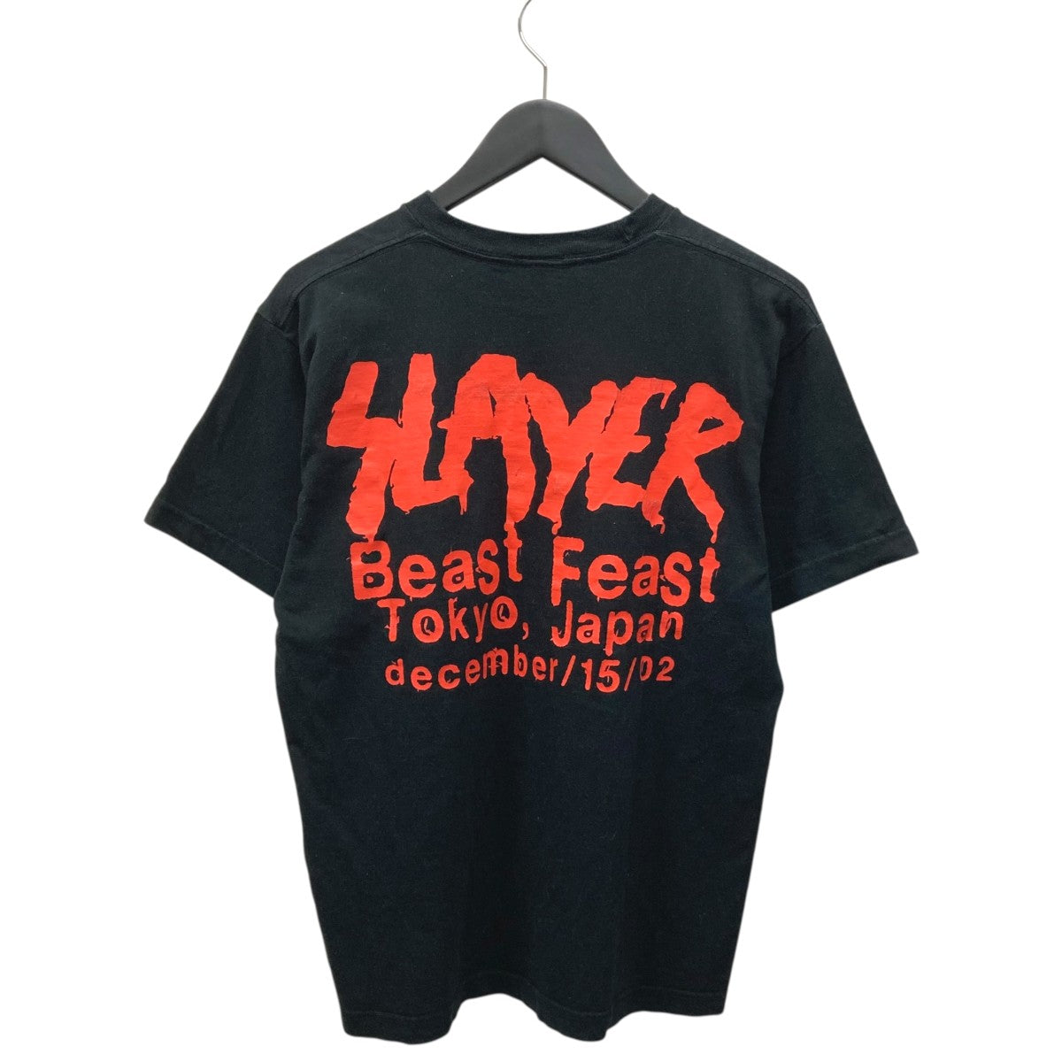 SLAYER ツアーTシャツ Mサイズ beastfeast 2002 SHOOT(シュート) 00sSLAVER 2002 BEAST FEAST Tour Tee半袖Tシャツ