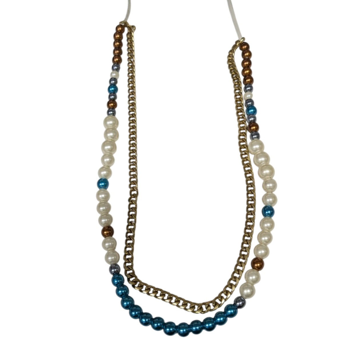 Color Pearl Chain Necklaceネックレス24-0717S