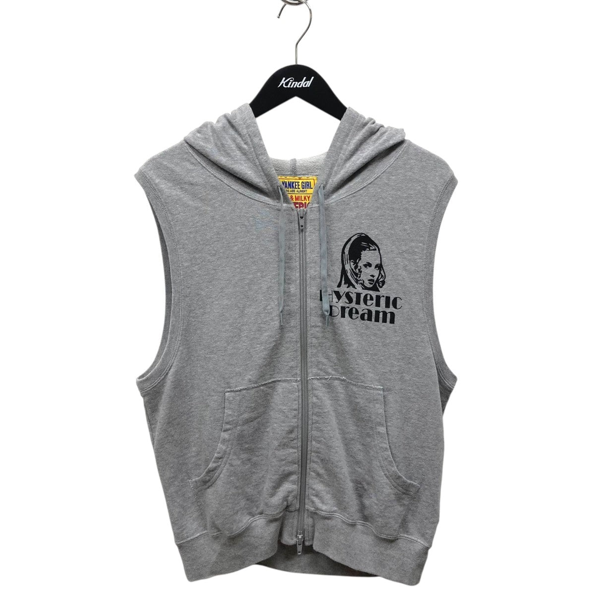 Hysteric Glamour HYSTERIC DREAM ベストノースリーブパーカー01241CF06 古着・中古-1枚目のアイテム画像