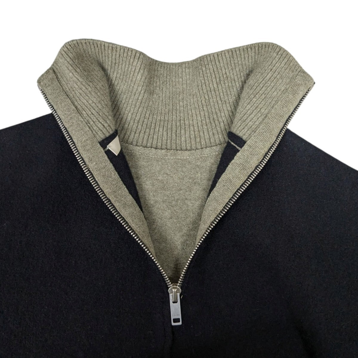 CELINE(セリーヌ) フィービー期 カシミヤハーフジップニット 2 3GL0