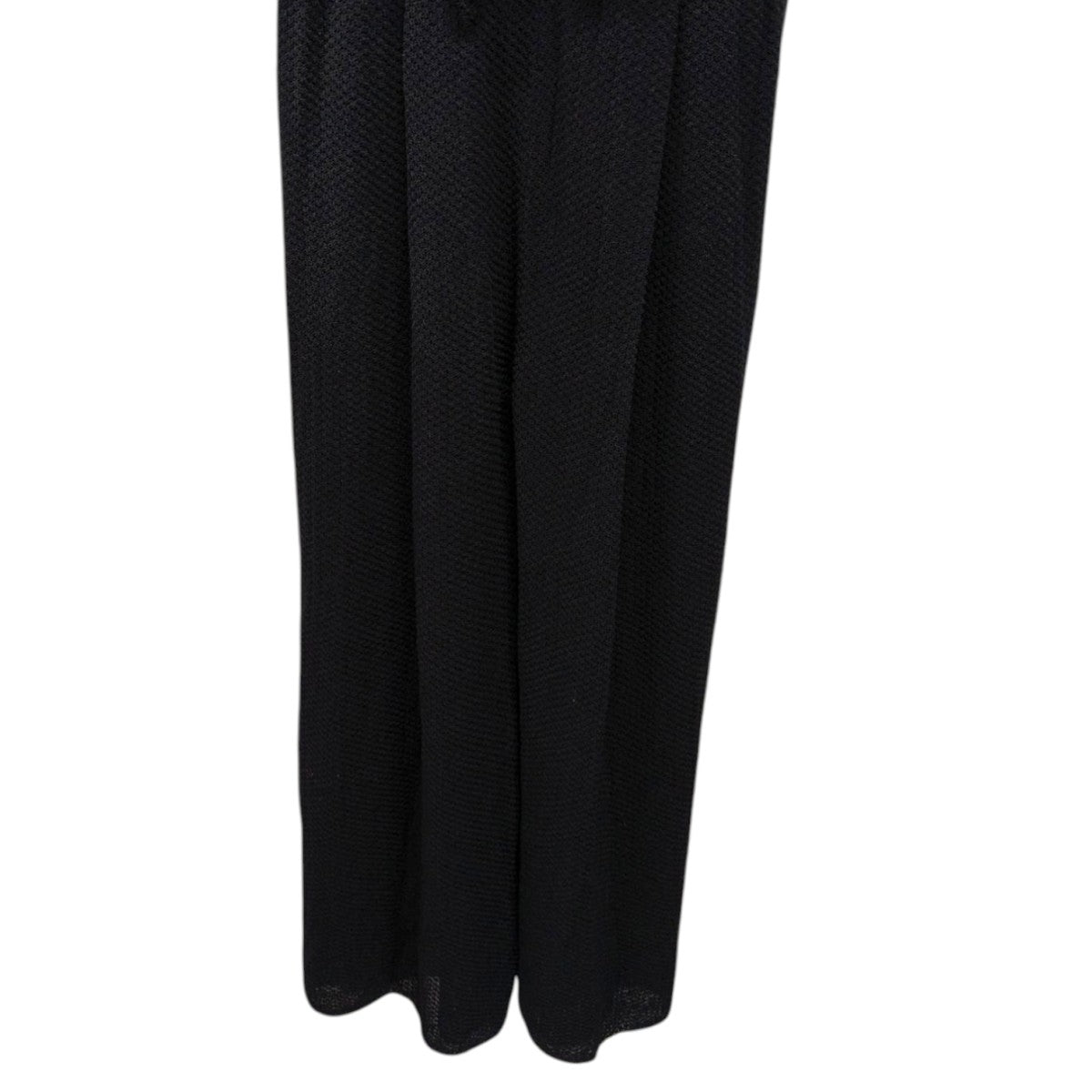 アメリMEDI RUFFLE KNIT ROMPERSブラックM新品未使用品 MEDI RUFFLE KNIT ROMPERS
