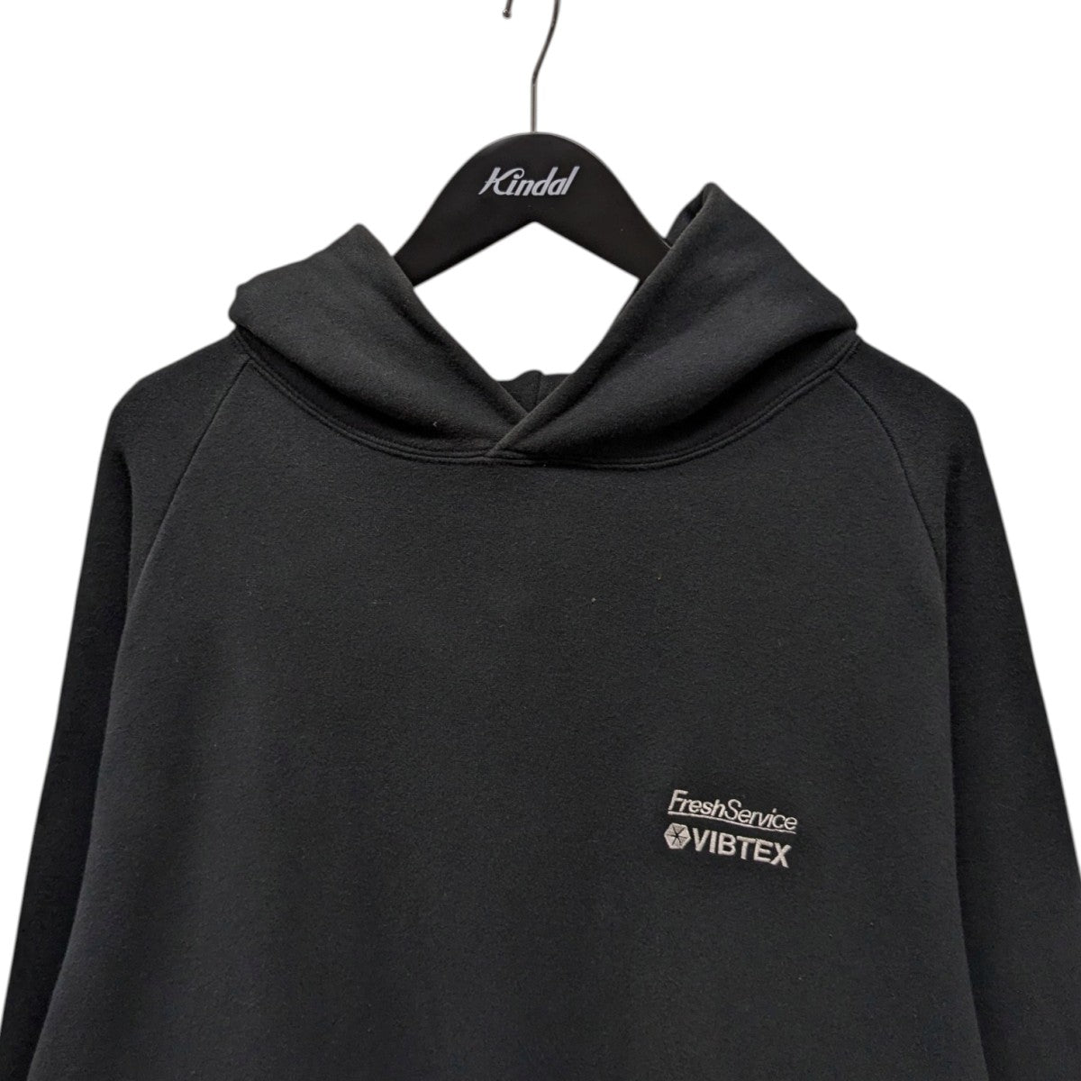 FreshService / VIBTEX/パーカー/L/コットン/ブラック/無地/フレッシュサービス FreshService(フレッシュサービス) VIBTEX for FreshService SWEAT