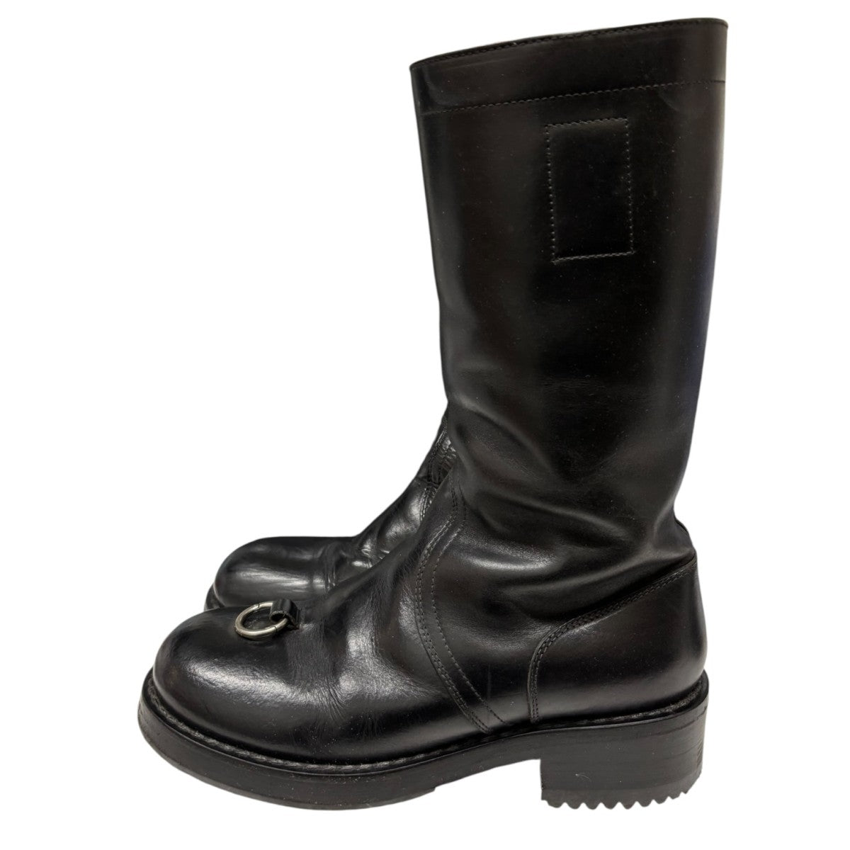 RAF SIMONS(ラフシモンズ) 19AWLether Boot High Sole Asymmetric