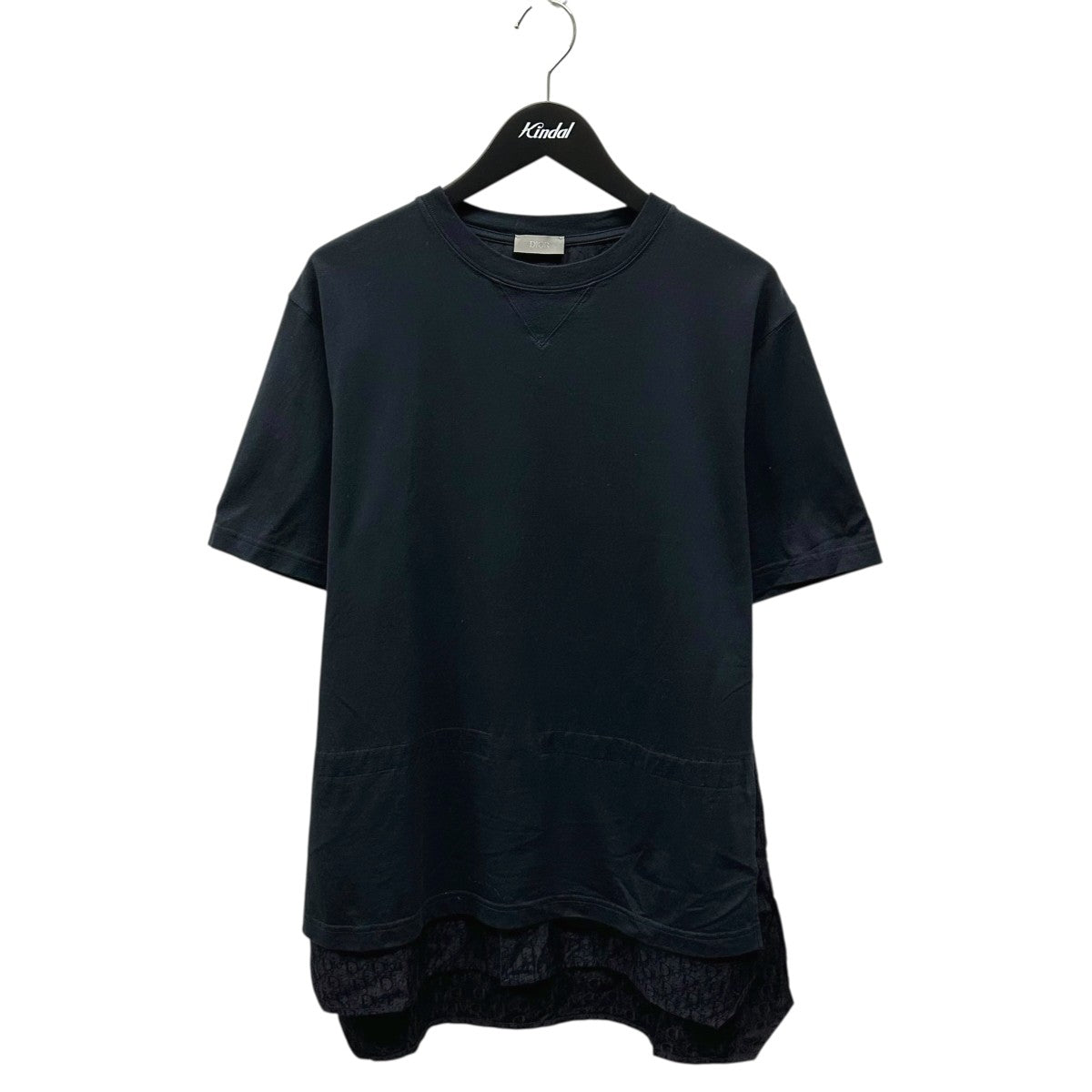 DIOR(ディオール) オブリークシルク切替オーバーサイズTシャツ