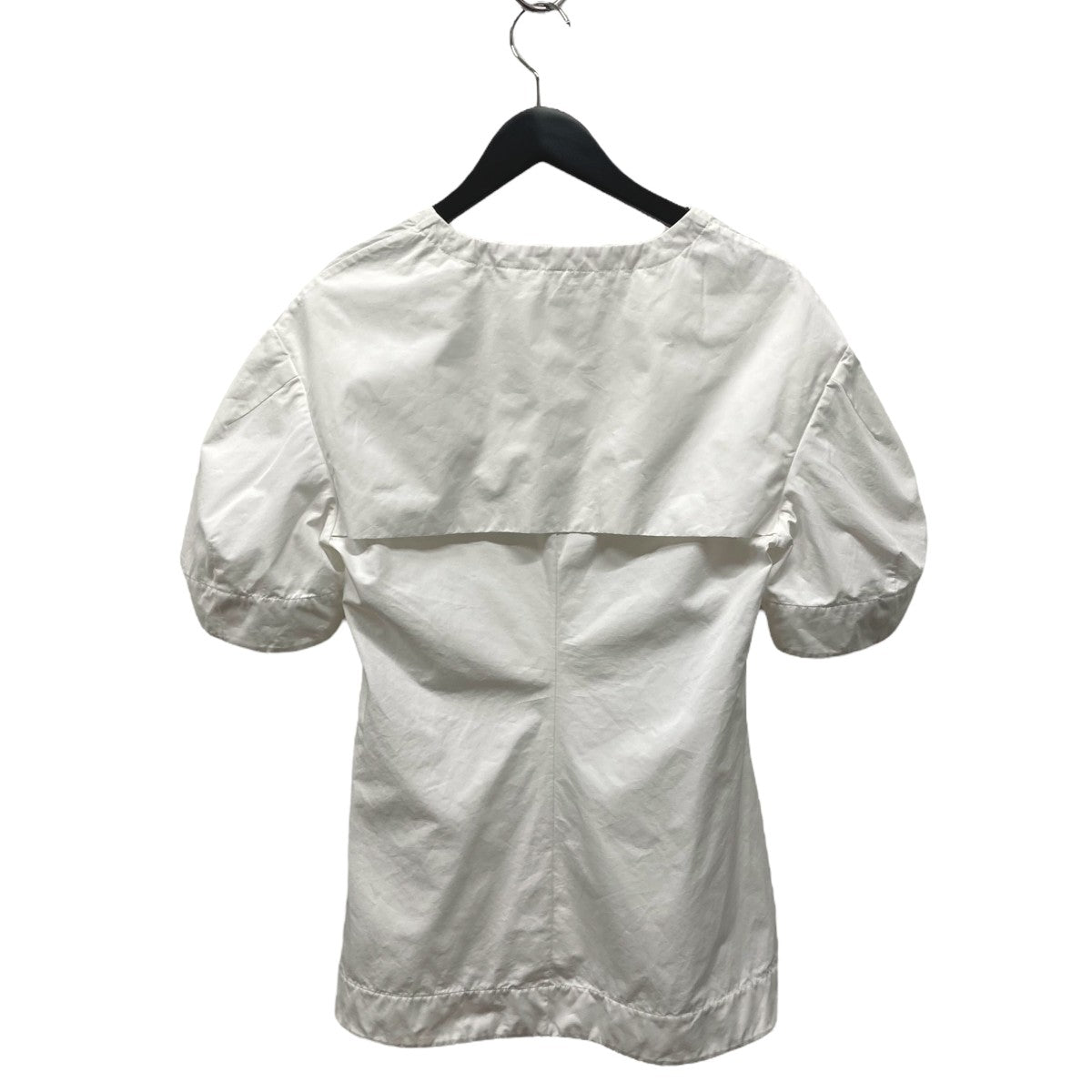 【値下げ】JIL SANDER 半袖ブラウス JSCR560706 ホワイト サイズ：34 (梅田クロス茶屋町店) JIL SANDER(ジルサンダー) 半袖ブラウスJSCR560706 JSCR560706