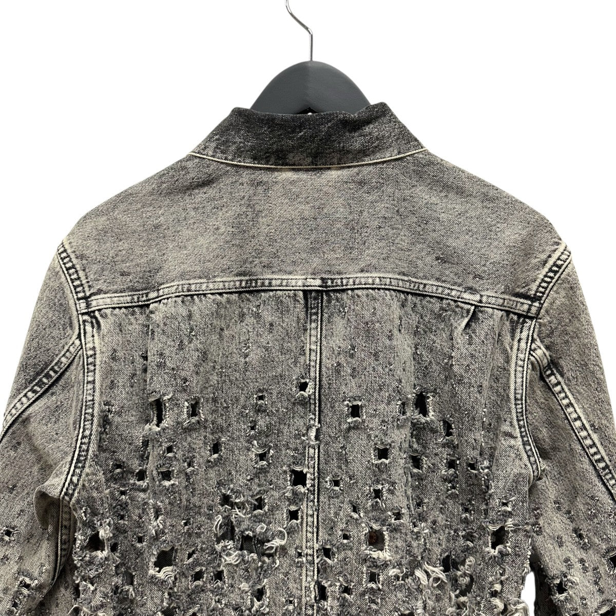 シュガーヒル　デニムジャケット SUGARHILL(シュガーヒル) CRASHED BLACK MODERN DENIM JACKET
