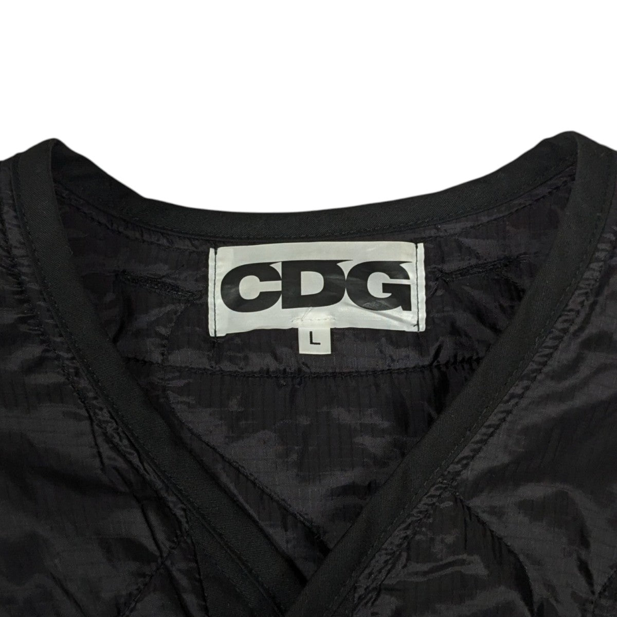 CDG×ALPHA キルティングジャケットSB-J001 SB-J001 ブラック サイズ L