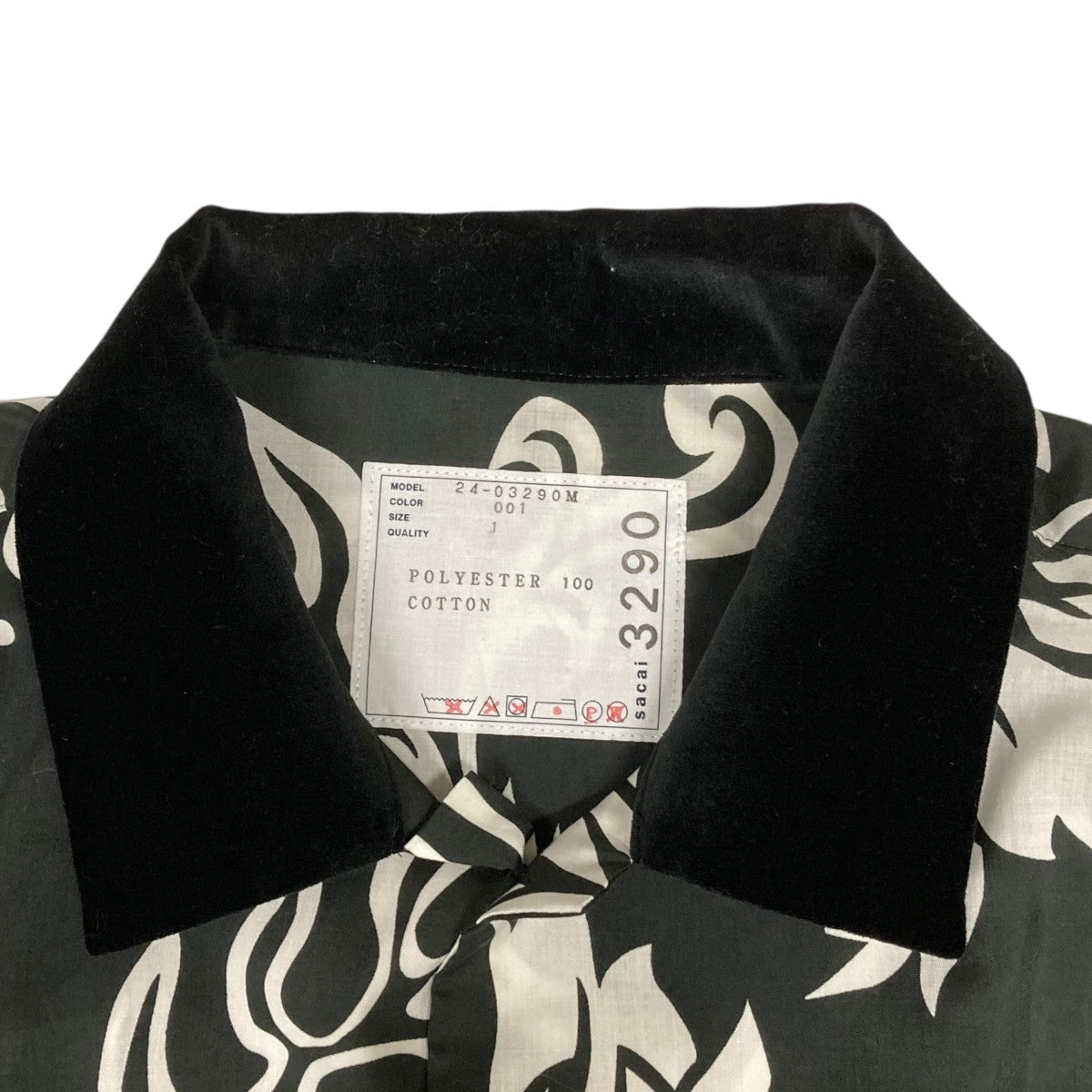 【特価】【美品】Sacai 24SS サカイ 半袖シャツ Tシャツ 即完 新品タグ付き【24SS】sacai サカイ 半袖シャツ フローラル