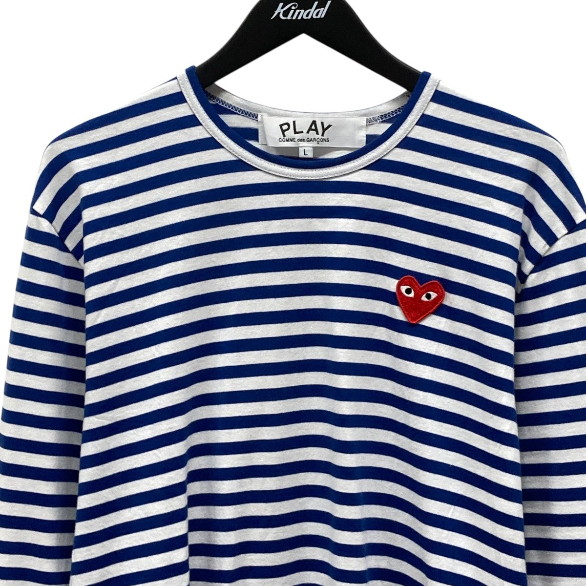 PLAY COMME des GARÇONS ストライプ長袖カットソー L PLAY COMME des GARÇONS ストライプ長袖カットソー L（COMME DES