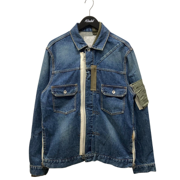 Sacai (サカイ) プルオーバー デニム ジャケット ブルゾン インディゴ Sacai (サカイ) プルオーバー デニム ジャケット ブルゾン インディゴ