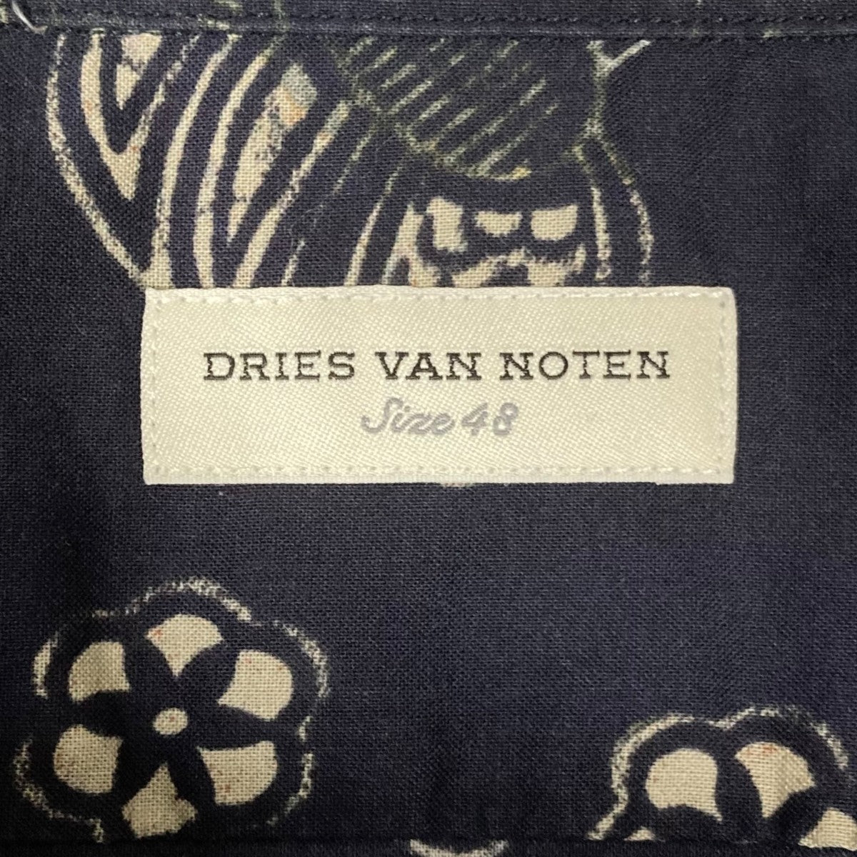 DRIES VAN NOTEN 長袖シャツ ネイビー DRIES VAN NOTEN 長袖シャツ ネイビー DRIES VAN NOTEN ドリス