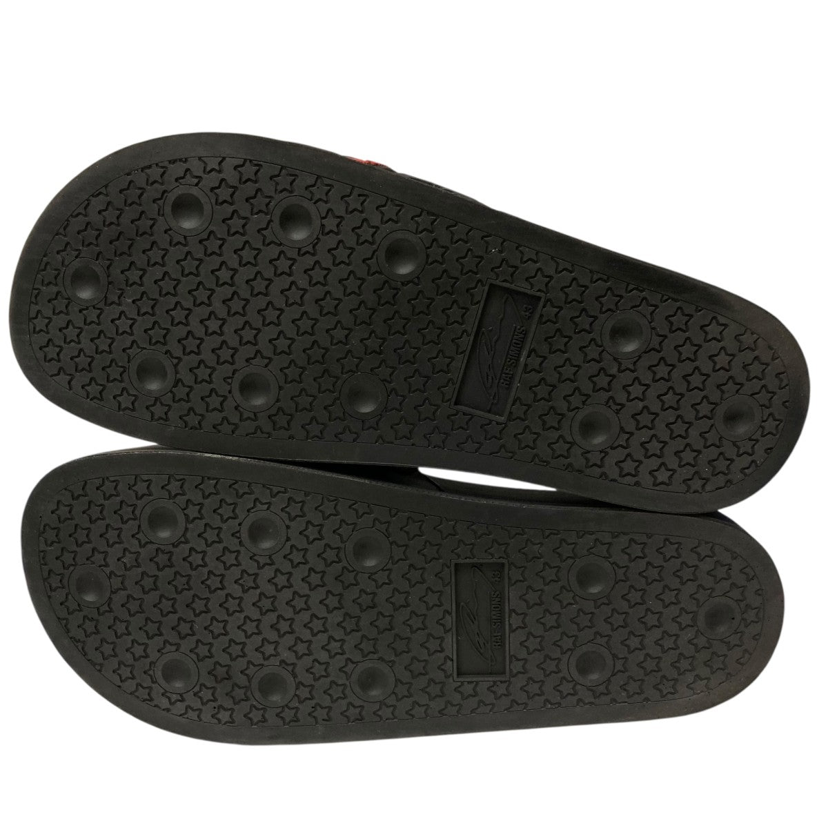 ラフシモンズ RAF SIMONS ASTRAロゴチャームサンダル 黒 40 RAF SIMONS(ラフシモンズ) チャームサンダル ブラック サイズ 43