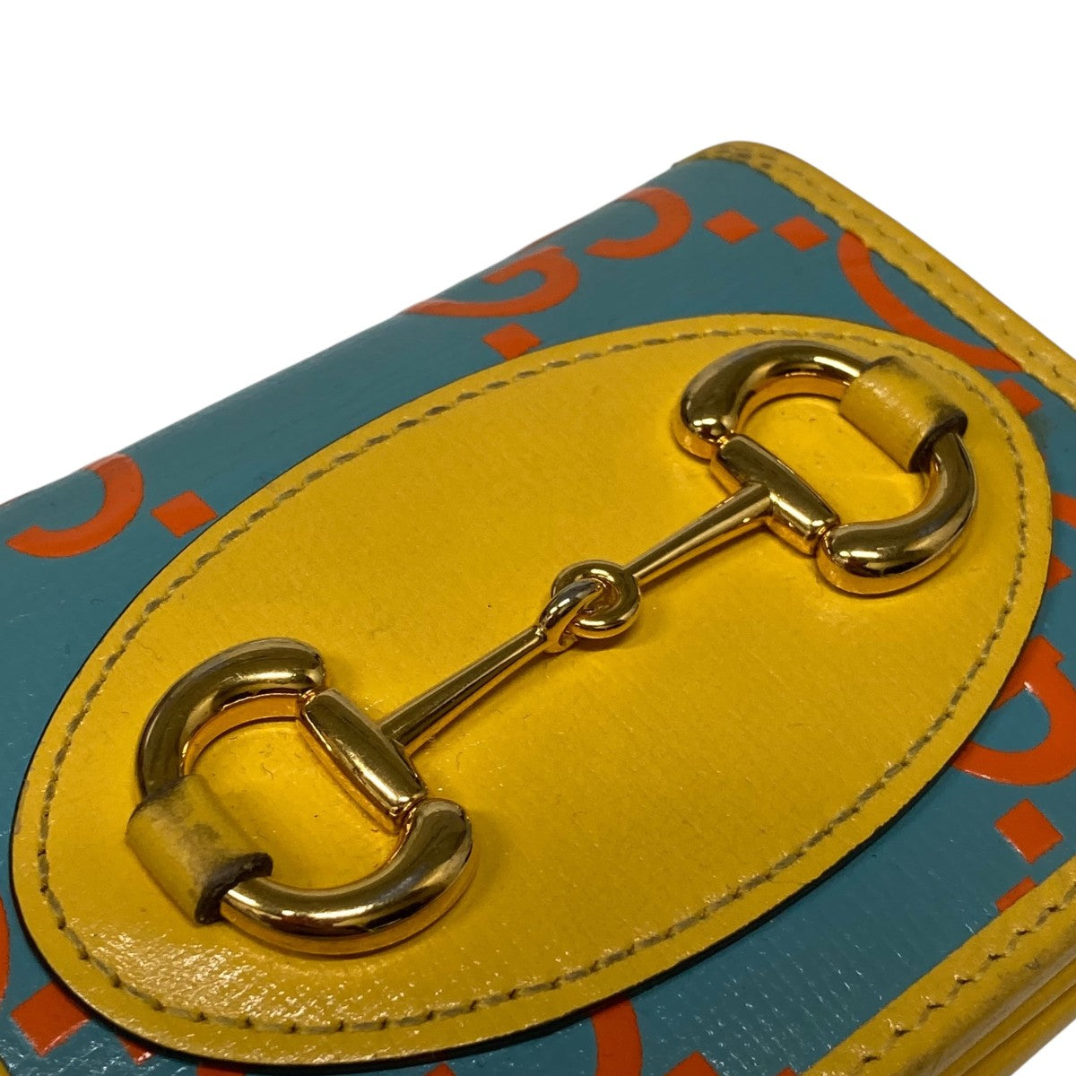 【超美品】GUCCI グッチ 二つ折り財布 ホースビット 621887 限定品 グッチ（GUCCI）621887 二つ折り財布 ホースビット 1955