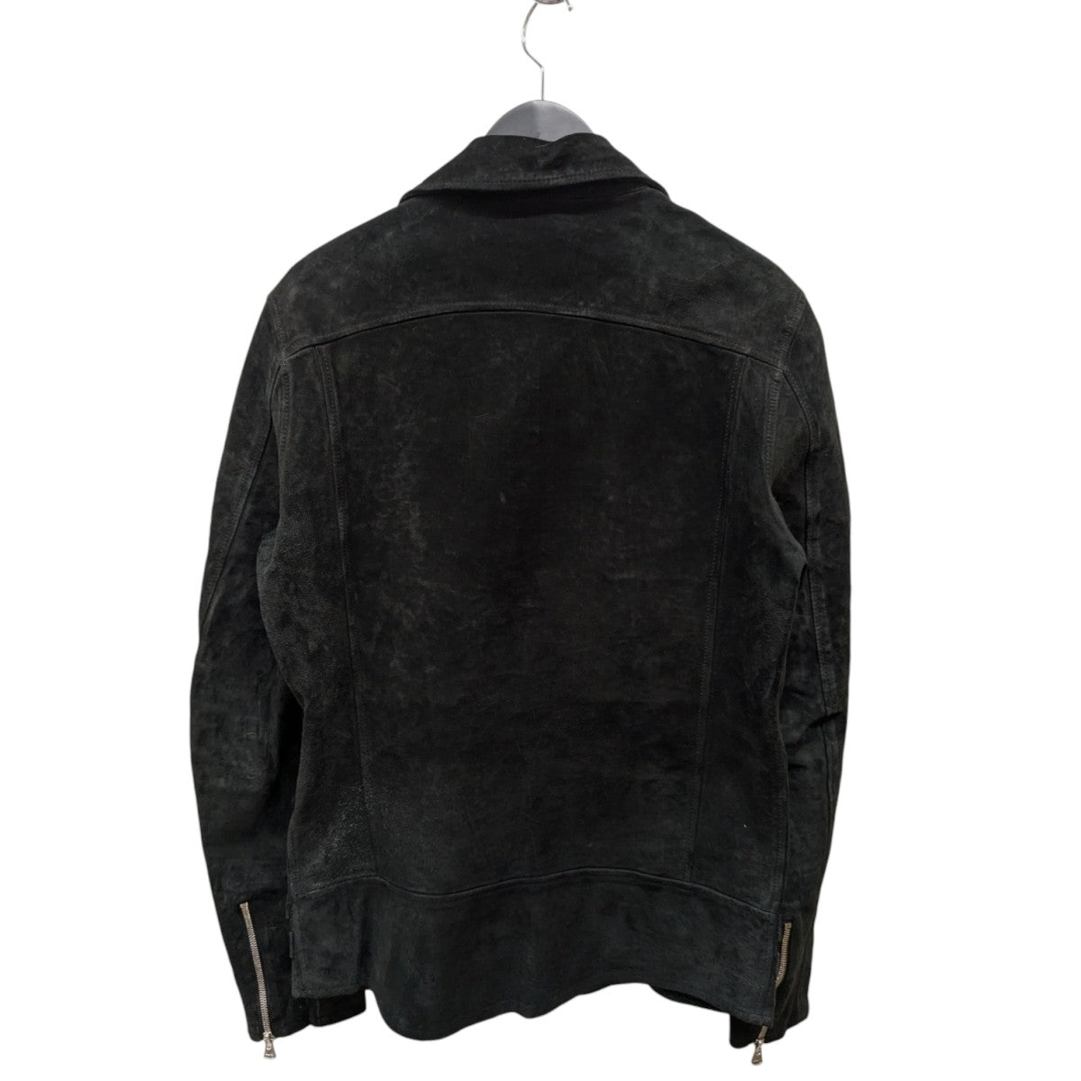ISAMU KATAYAMA BACKLASH LTG DOUBLE BREASTED JACKET REVERSE CALF OBJECT DYEDレザージャケット1878-06 古着・中古-2枚目のアイテム画像