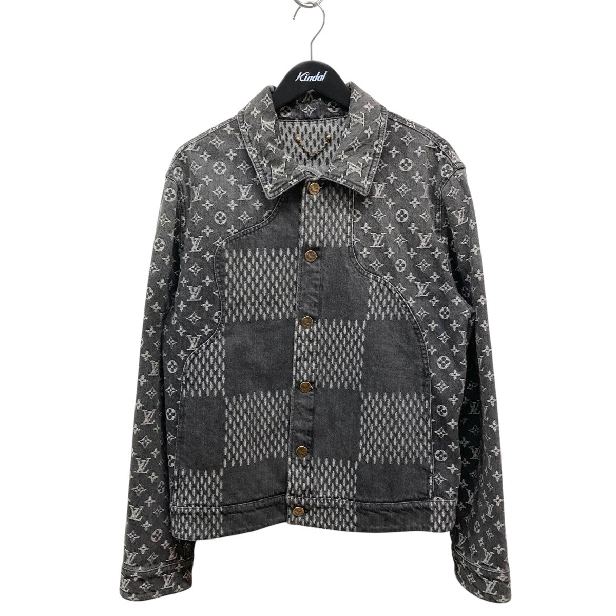 Louis Vuitton ブラックグレー デニムジャケット LOUIS VUITTON(ルイヴィトン) ×NIGO モノグラムデニムジャケット