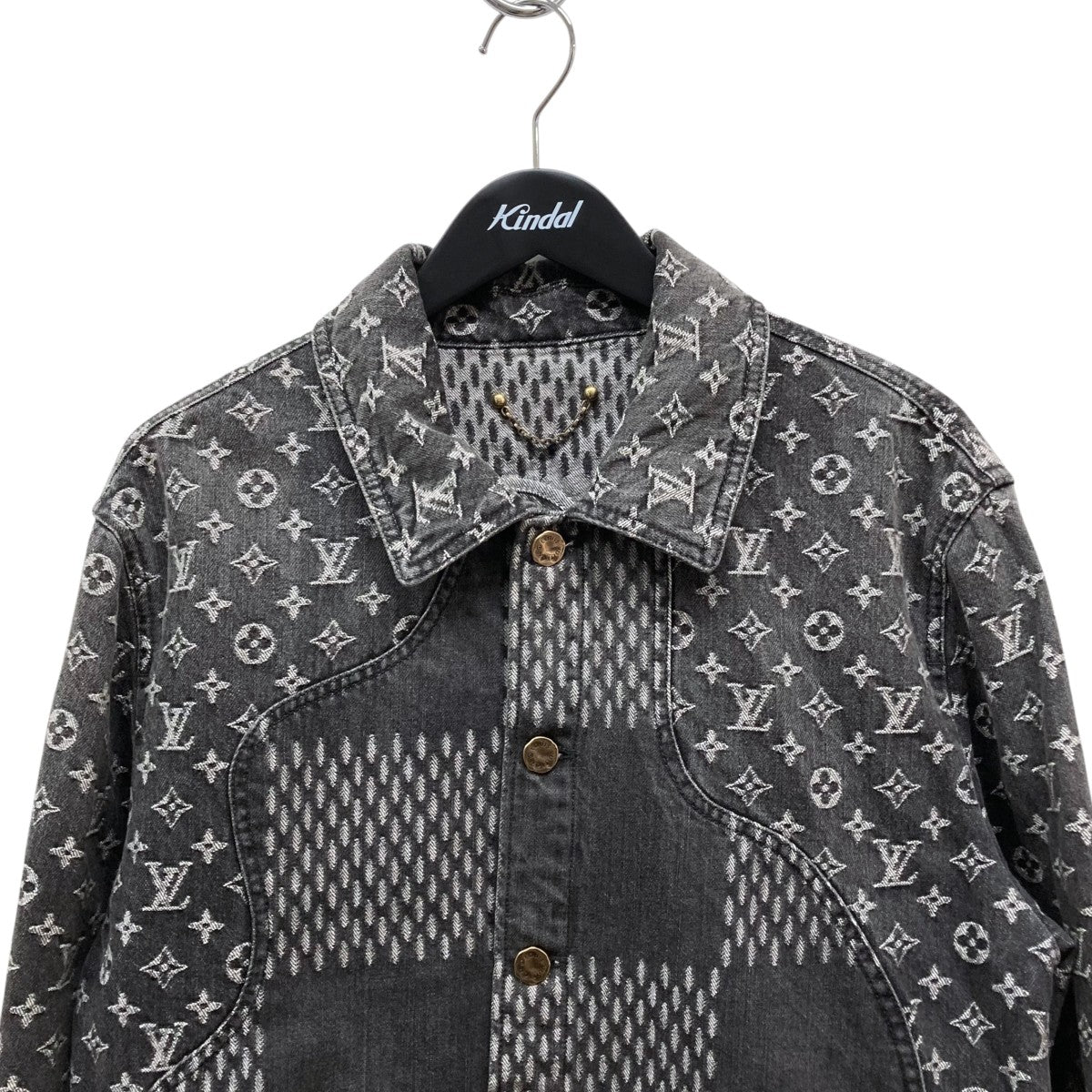 Louis Vuitton ブラックグレー デニムジャケット LOUIS VUITTON(ルイヴィトン) ×NIGO モノグラムデニムジャケット