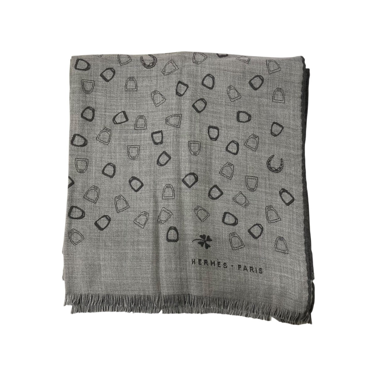 HERMES エルメス カシミヤシルク マフラー ネイビー HERMES エルメス カシミヤシルク マフラー ネイビー