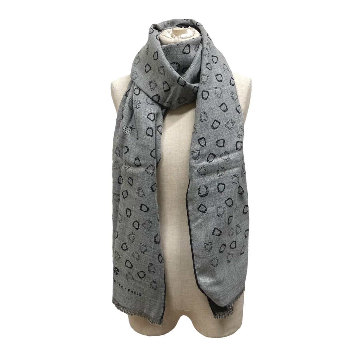 HERMES(エルメス) カシミヤシルクストール ストール グレー｜【公式