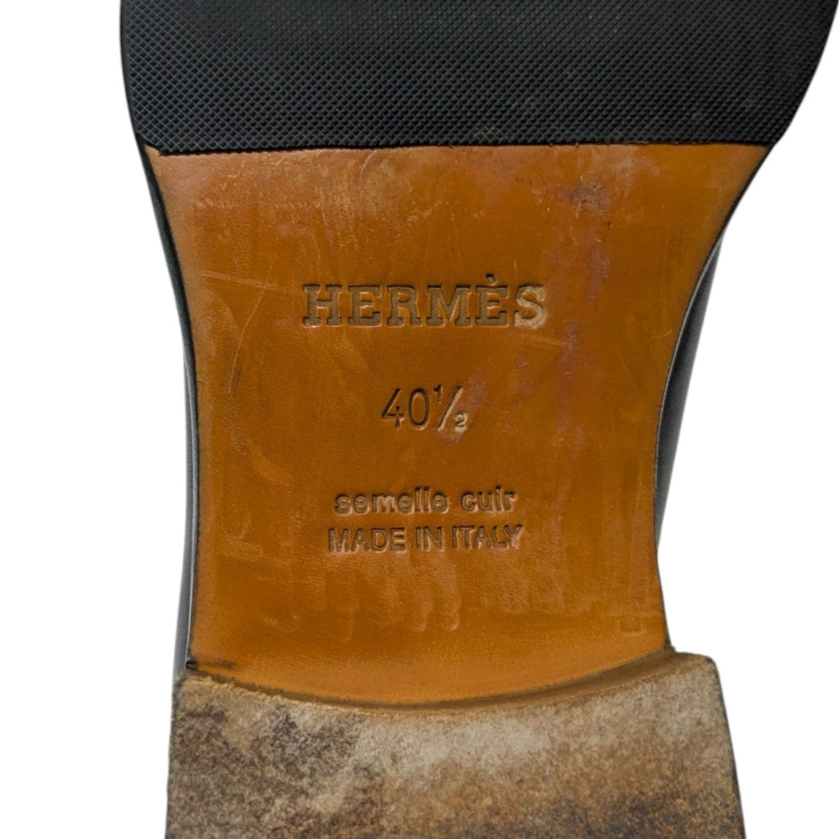 HERMES(エルメス) バックジップブーツ ブラック サイズ 40 1/2