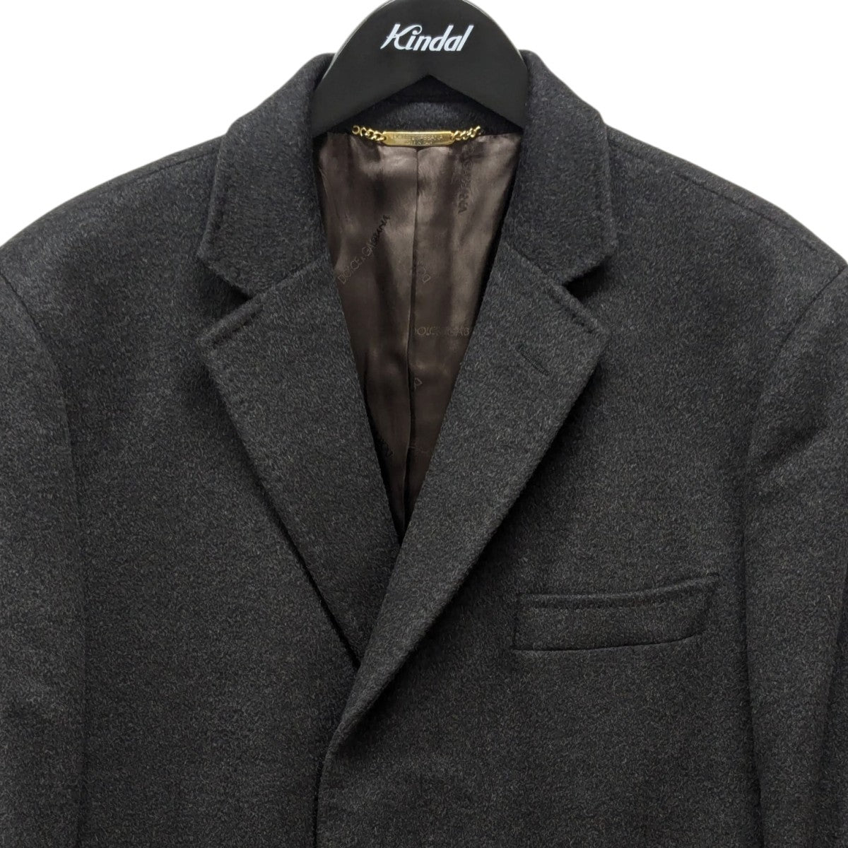 DOLCE ＆ GABBANA(ドルチェアンドガッバーナ) カシミヤコート ブラック
