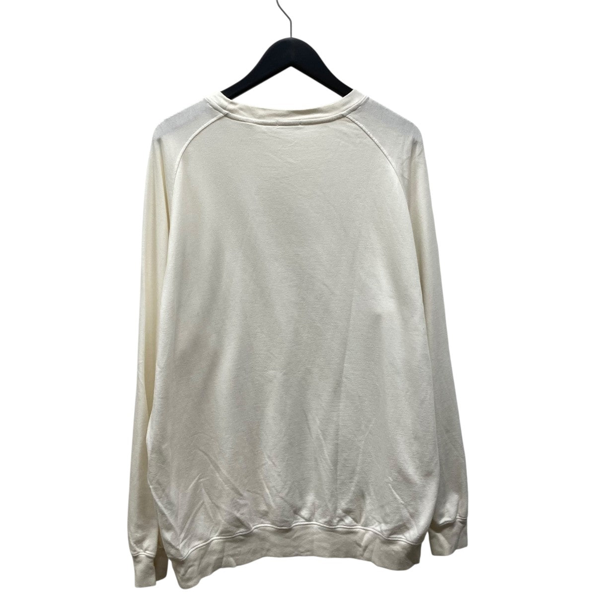 サイズ3！comoli コットンシルク 長袖クルー COMOLI(コモリ) コットンシルク長袖クルースウェットW03-05008 W03