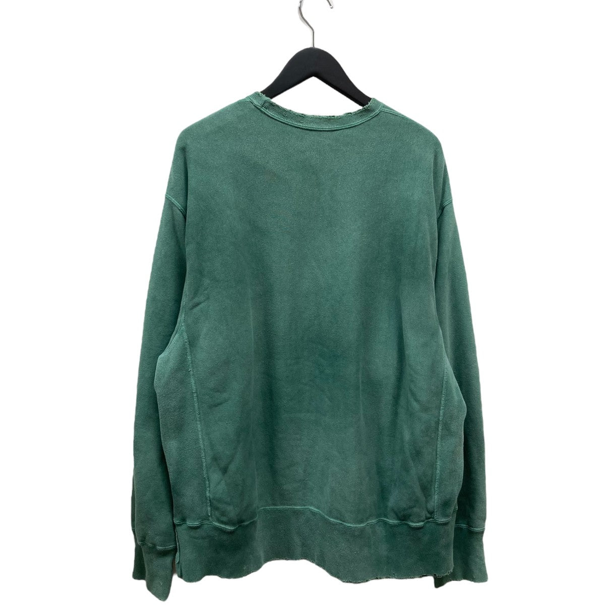 ancellm スウェット　サイズ2 アンセルム ANCELLM EMBROIDERY UNEVEN OVER SWEAT SHIRT グレー