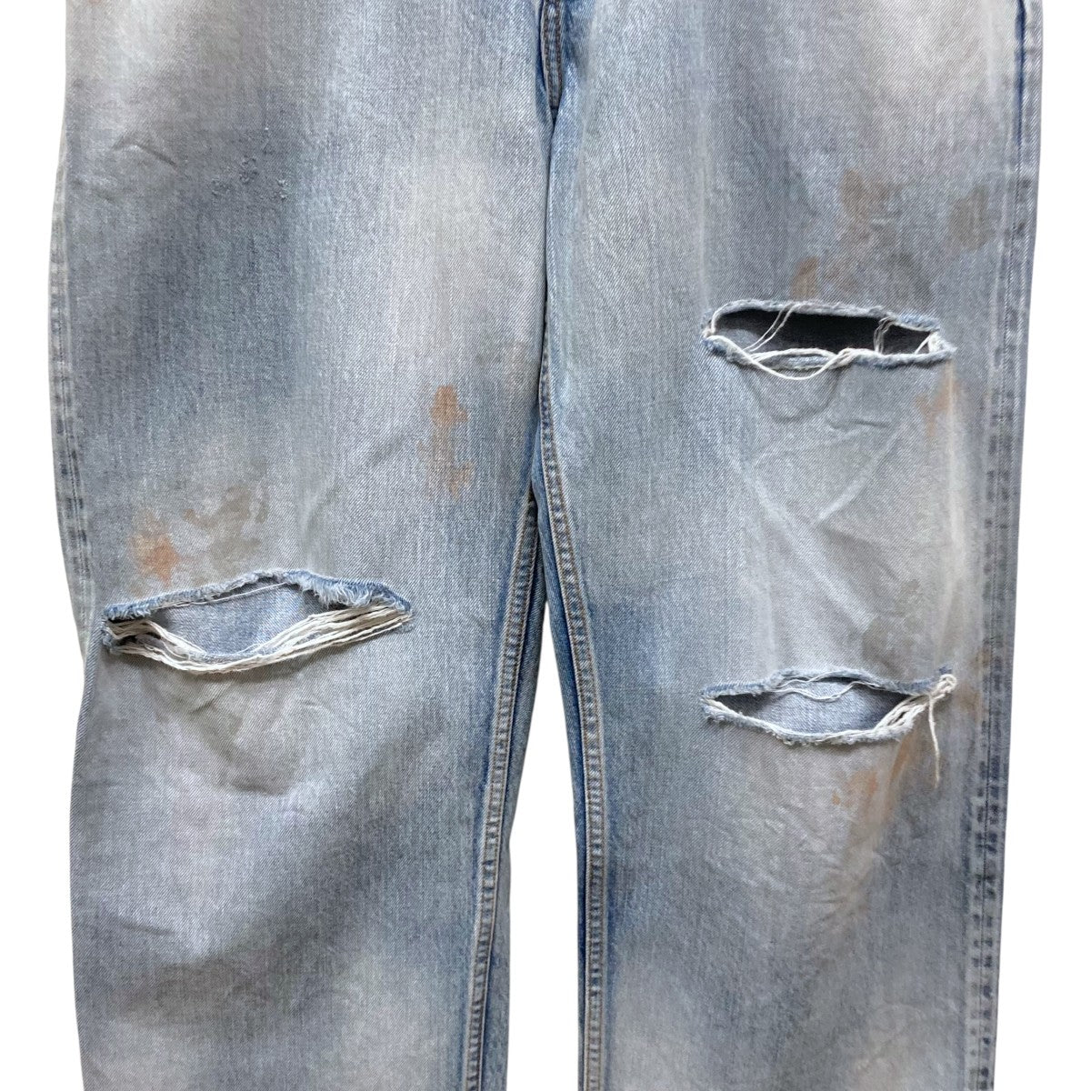 パンツ ANCELLM 23SS DAMAGE SELVEDGE DENIM ANCELLM(アンセルム) DAMAGE SELVEDGE DENIM STRAIGHT 5P PANTS