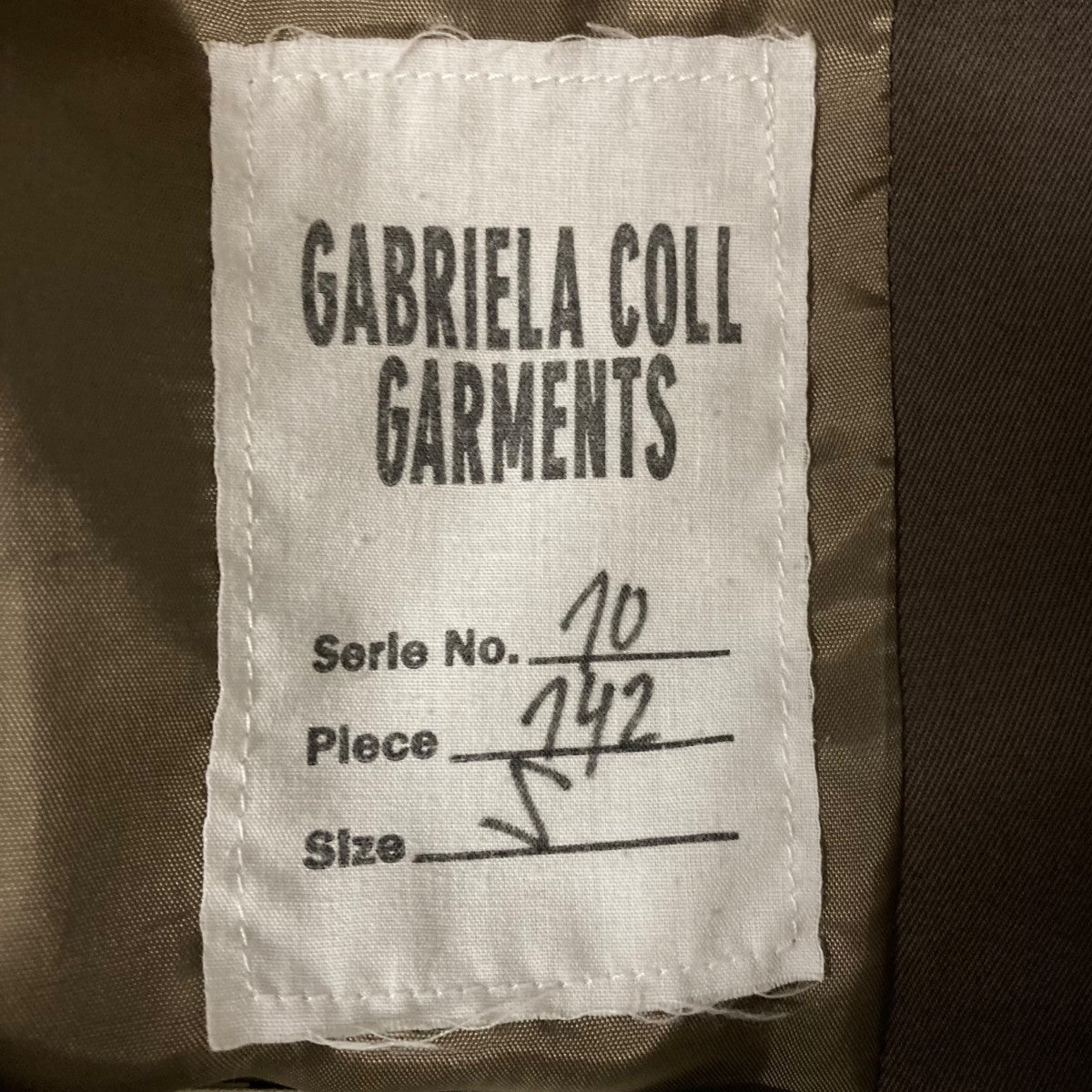 GABRIELA COLL GARMENTS(ガブリエラ コール ガーメンツ) GABARDINE TWO