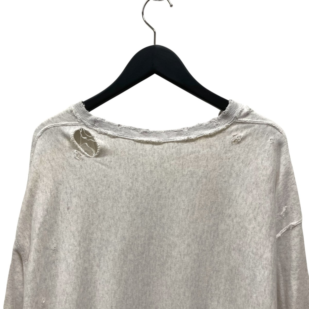 ANCELLM(アンセルム) AN M CRASH CREWNECK SWEAT SHIRTダメージ