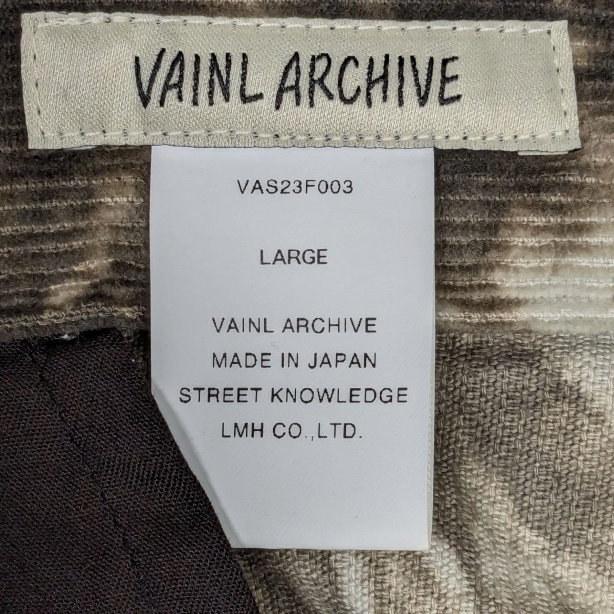 VAINL ARCHIVE(ヴァイナルアーカイブ) コーデュロイパンツVAS23F003