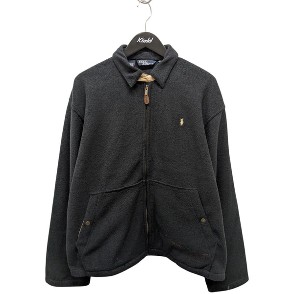 POLO RALPH LAUREN ブラック　フード付 ブルゾン　メンズ POLO RALPH LAUREN(ポロラルフローレン) フリースジャケット41381