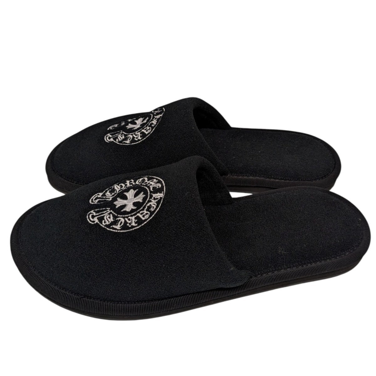 CHROME HEARTS(クロムハーツ) HOTEL SLIPPERスリッパ ブラック サイズ
