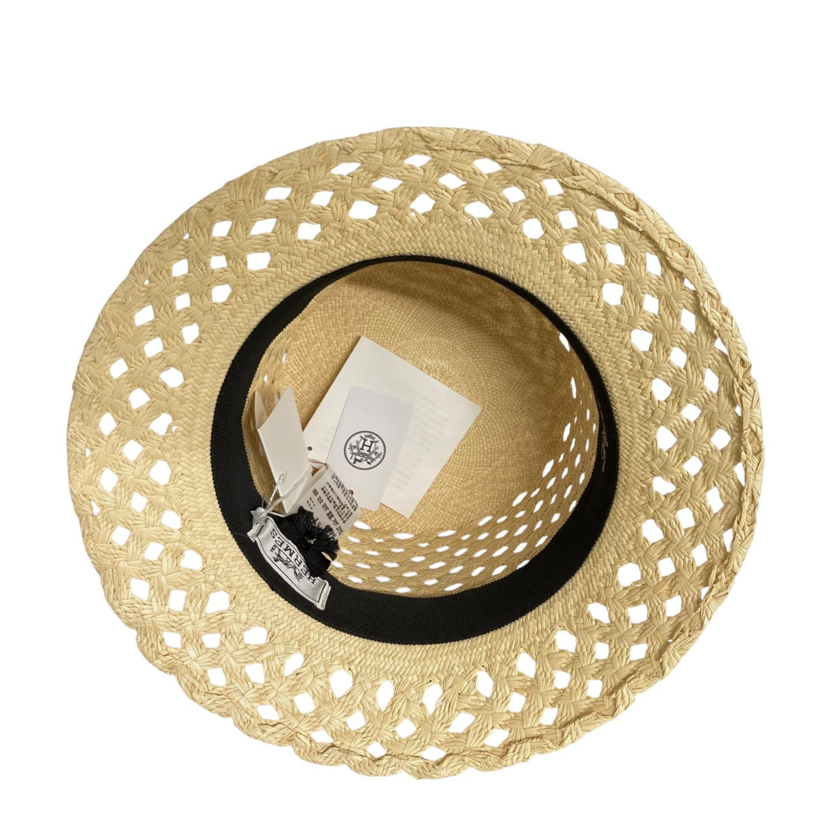 HERMES CHAPEAU FEMME ELEONORA PANAMA麦わら帽子221034N 古着・中古-4枚目のアイテム画像