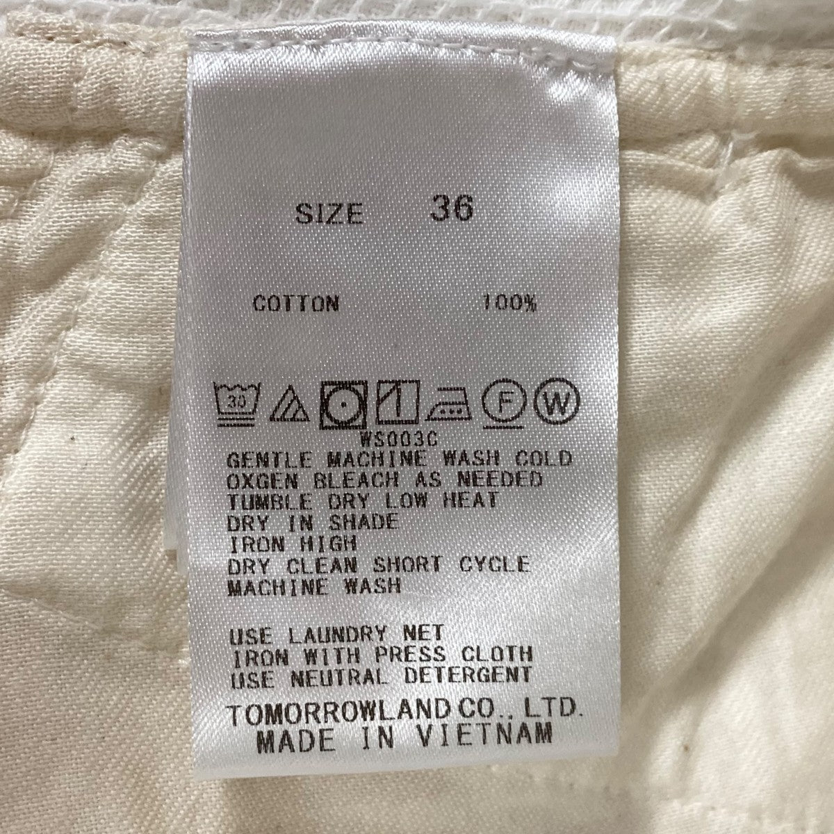 BACCA(バッカ) ワッフルクロス リラックスジャンプスーツ