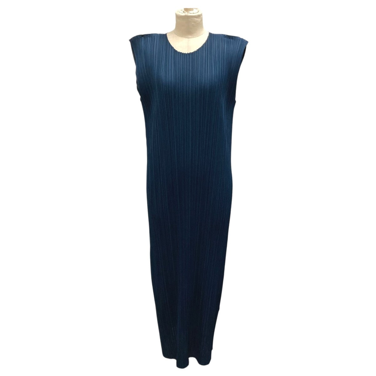 PLEATS PLEASE定番プリーツノースリワンピース/ネイビー/4size PLEATS PLEASE(プリーツプリーズ) プリーツワンピース PP51JT122