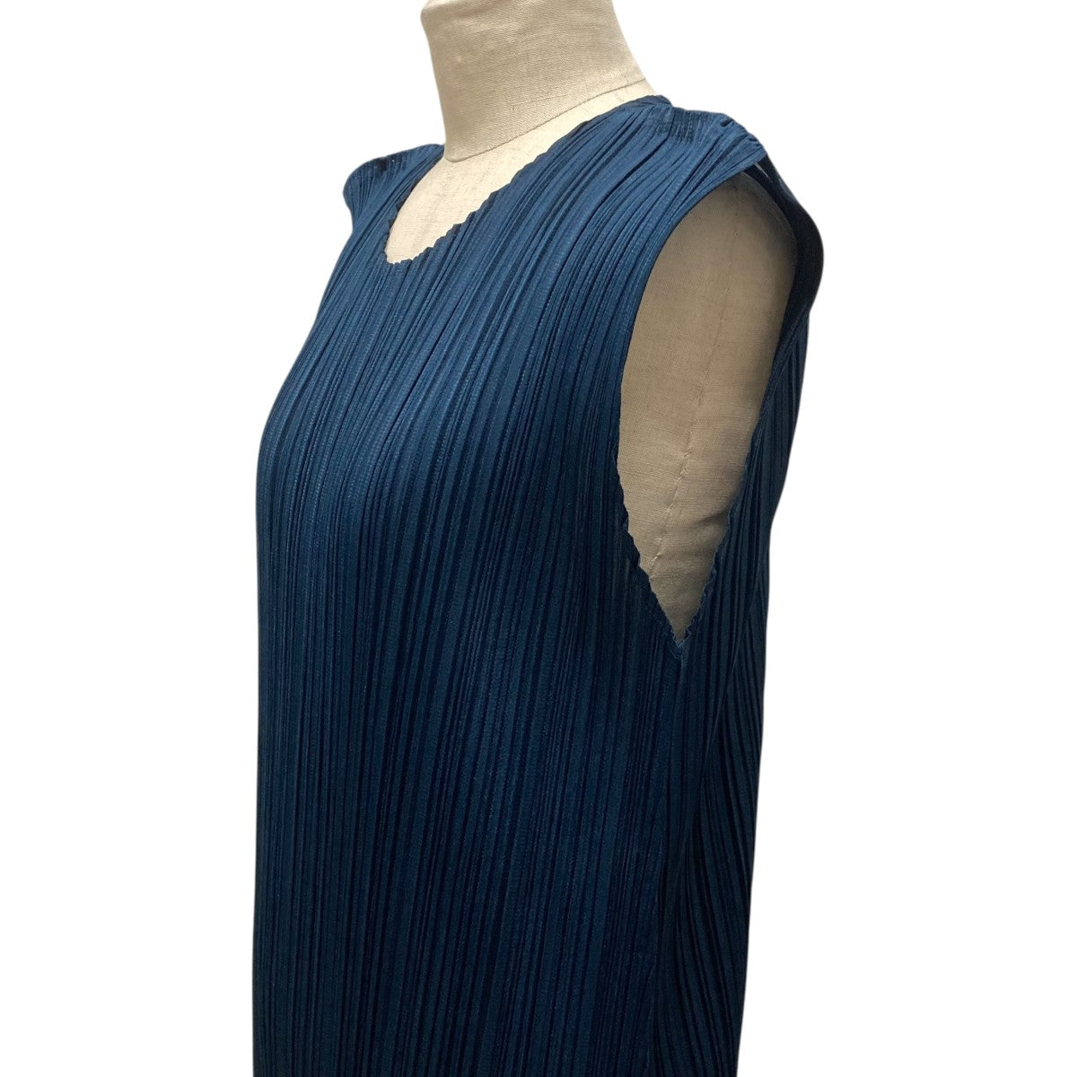 PLEATS PLEASE定番プリーツノースリワンピース/ネイビー/4size PLEATS PLEASE(プリーツプリーズ) プリーツワンピース PP51JT122