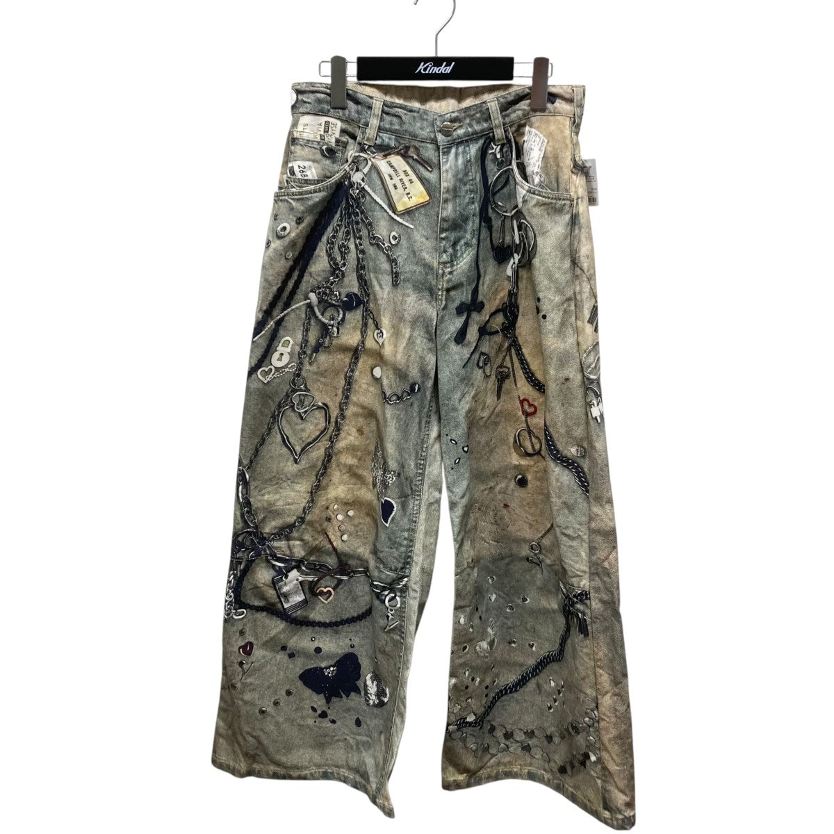 THEREDTHREAD S print denim 1 toysデニムパンツ 古着・中古-1枚目のアイテム画像