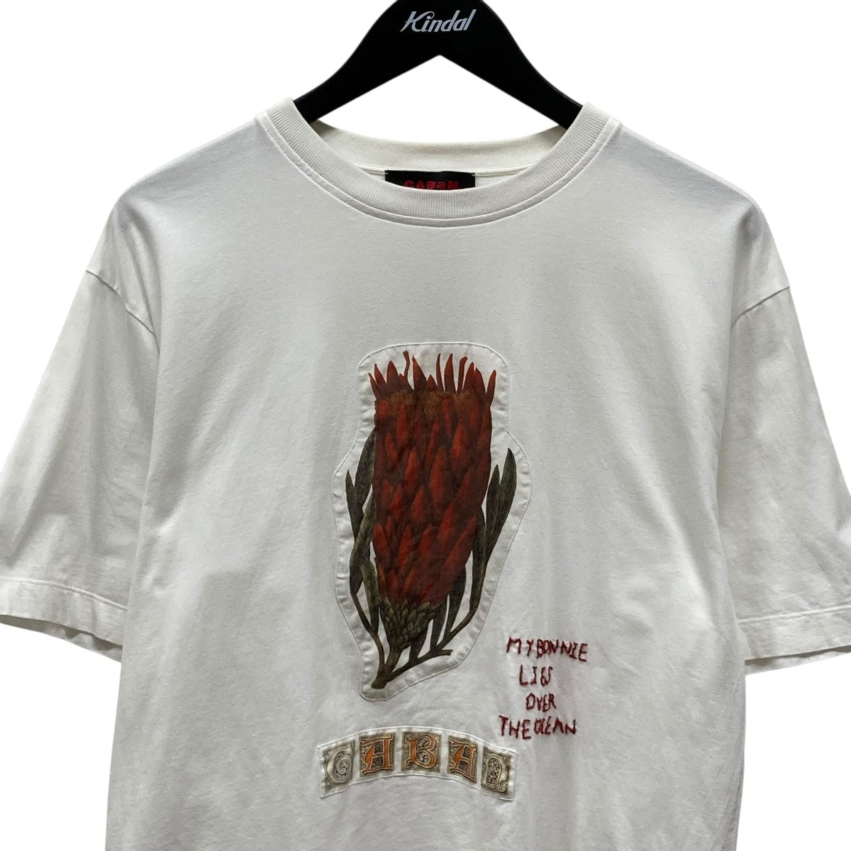 キャバン caban Tシャツ CABaN スビンコットン フラワーサークルプリントTシャツ