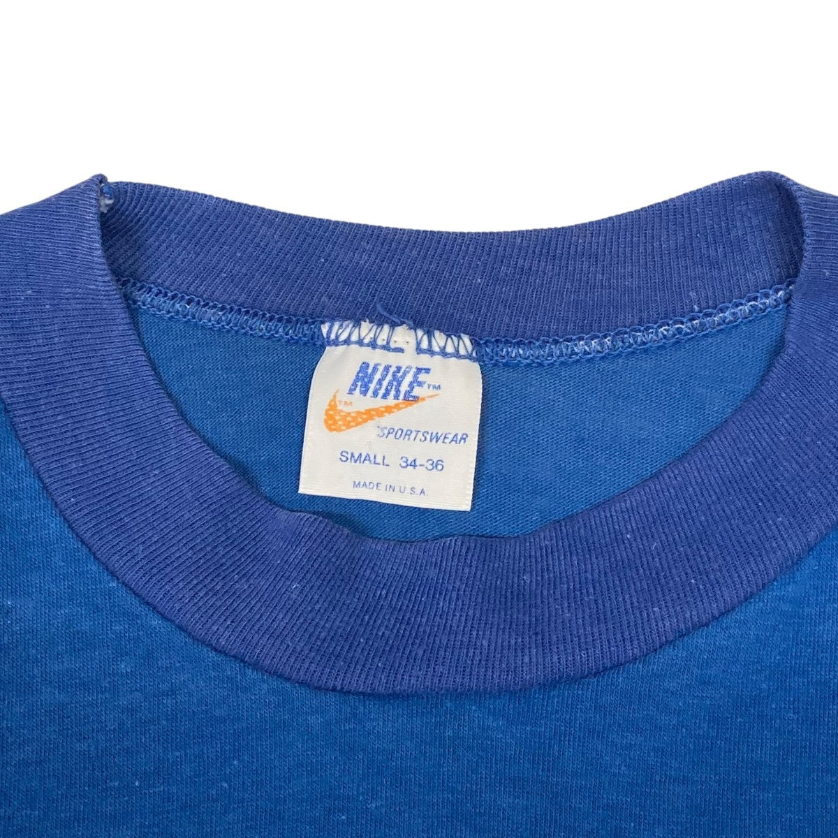 アメリカ古着NIKE トレーナー　オレンジタグ 古着 NIKE センター スウォッシュ 刺しゅう スウェット