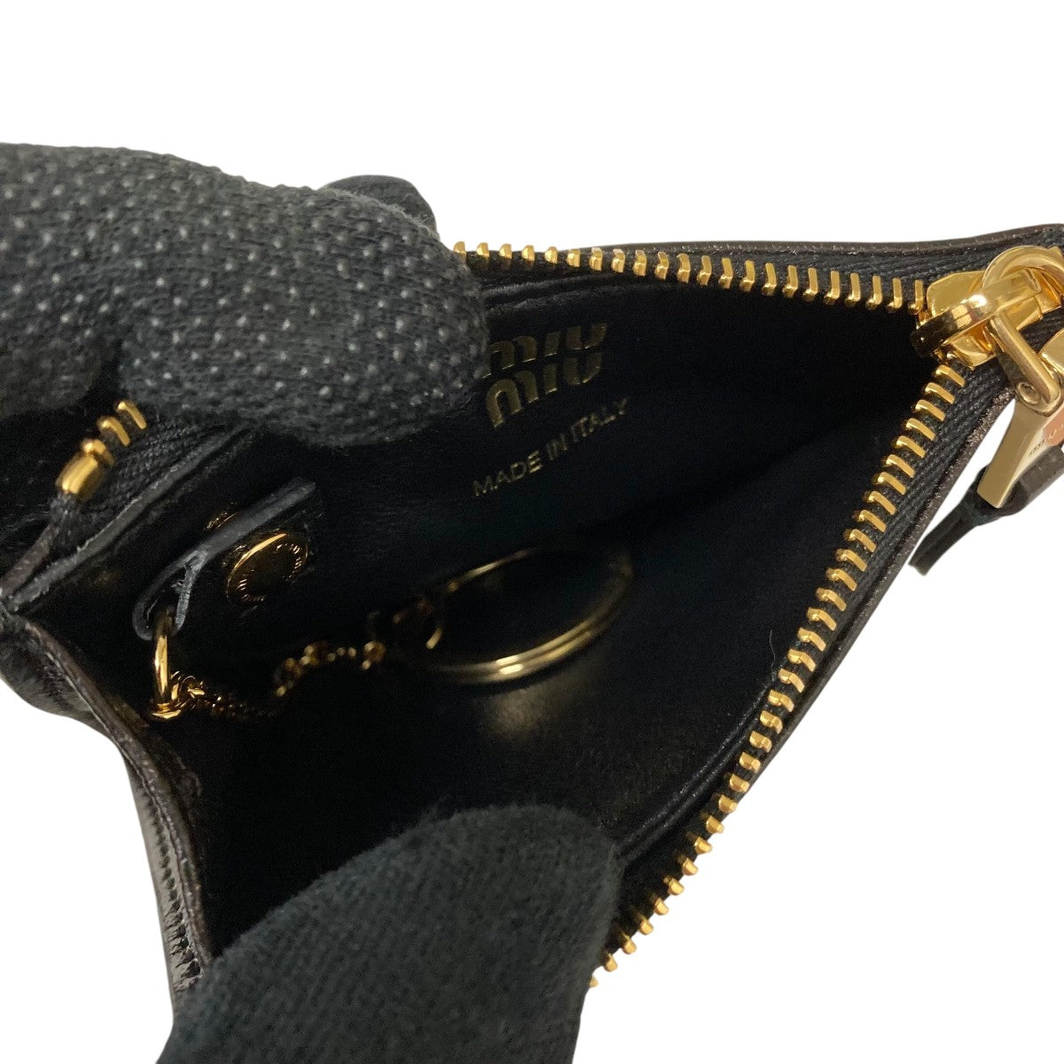 MIU MIU ダークブラウン ケース ブラウン（茶色）系 MiuMiu(ミュウミュウ) カードケース・名刺