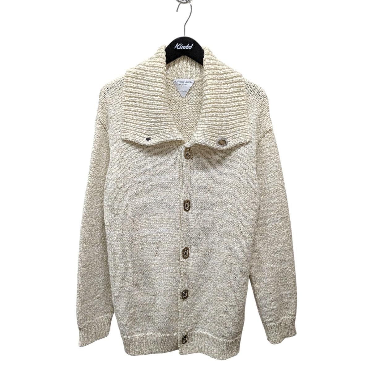 BOTTEGA VENETA◆カーディガン(厚手)/M/--/GRN/701920 □ バーバリアン カーディガン トップス シンプル 袖ワンポイント