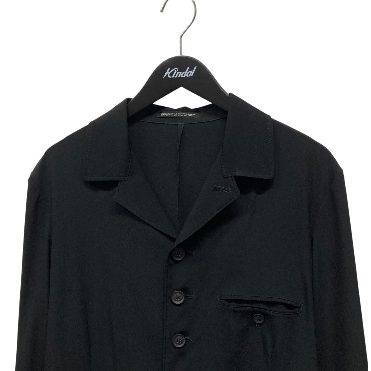 ヨウジヤマモトプールオム コットンツイルジップアップジャケット ブラック 2 Yohji Yamamoto pour homme(ヨウジヤマモトプールオム) ワークJKT