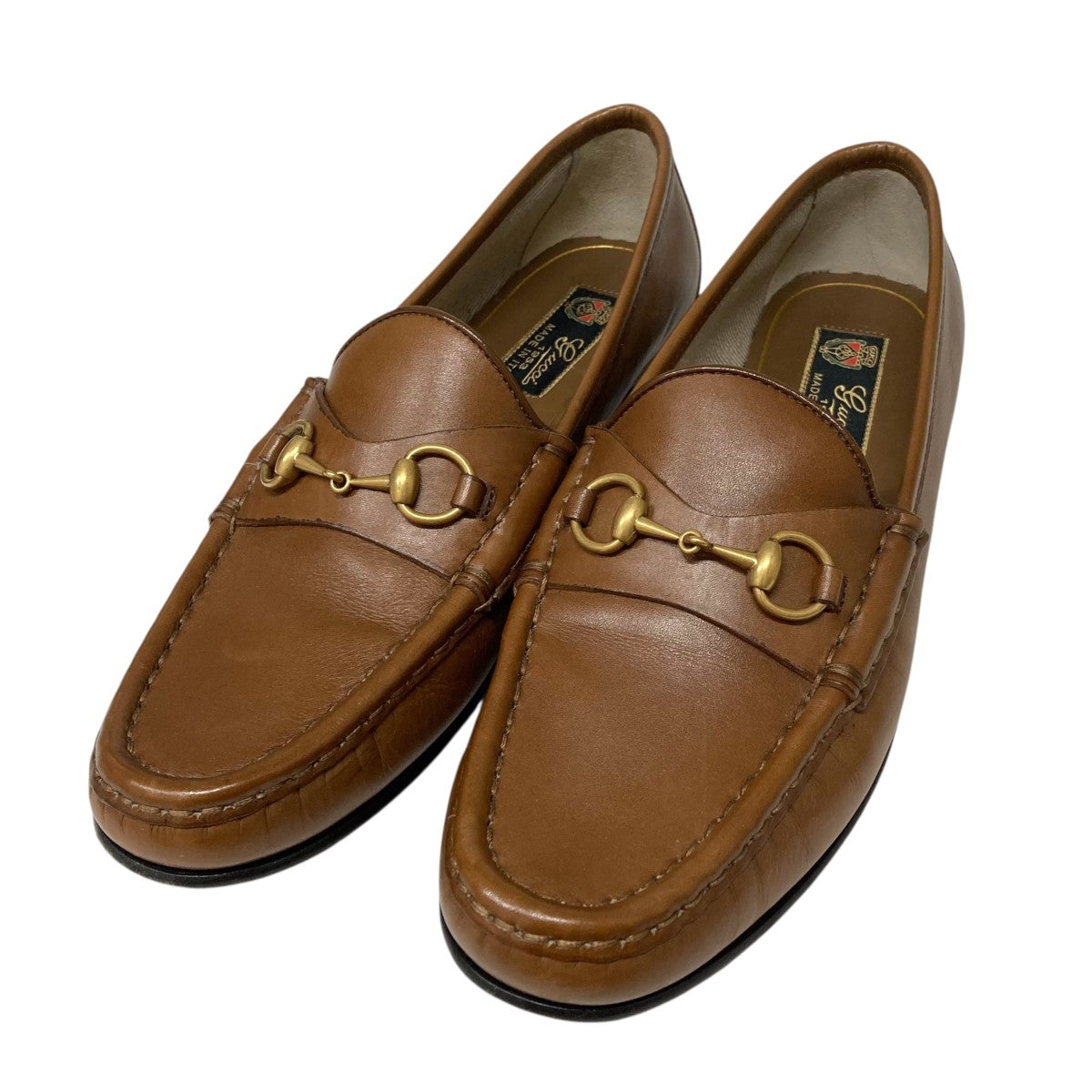 グッチ　ホースビットローファー　　ブラウン　GUCCI グッチ ホースビット 1953〕メンズ ローファーブラウン レザー