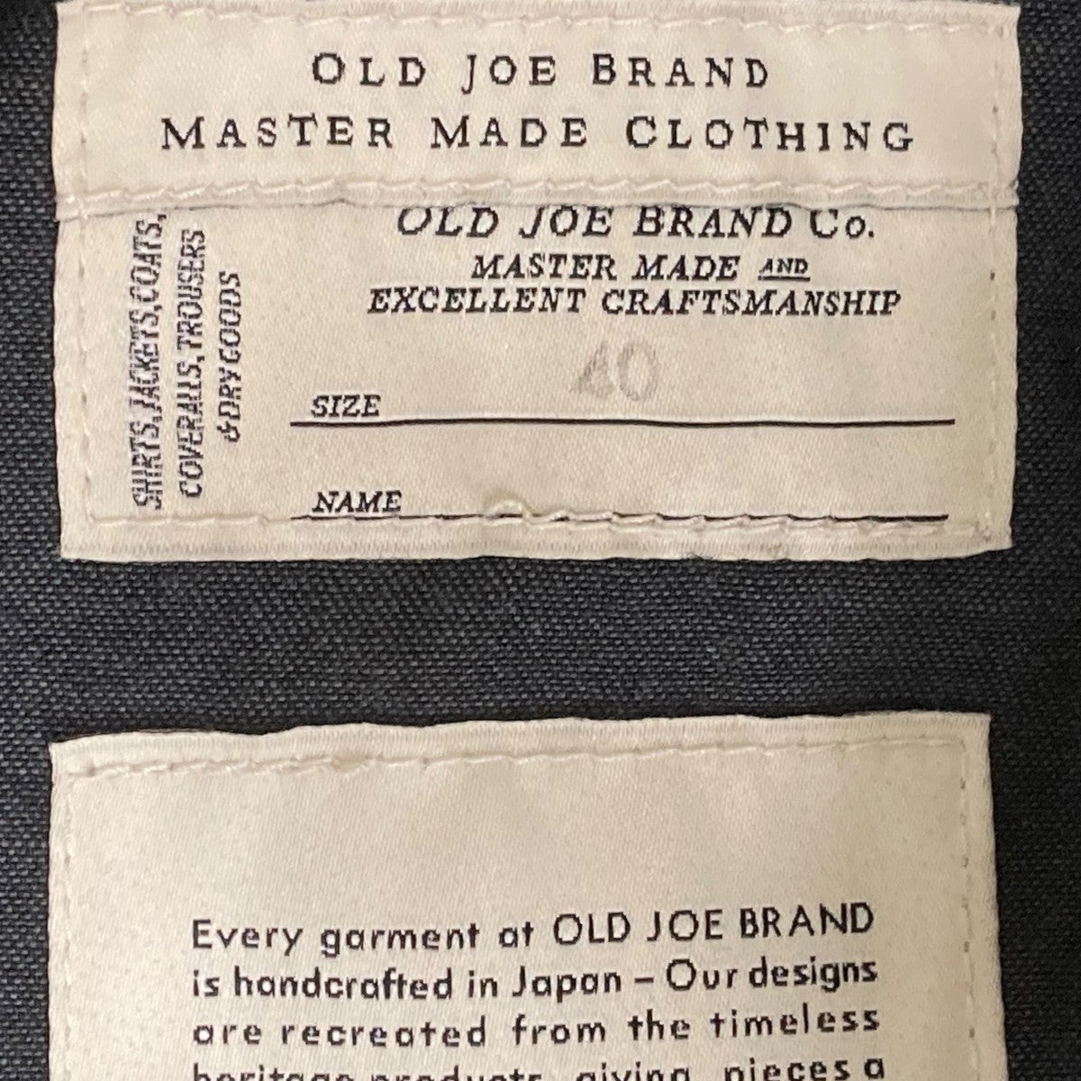OLD JOE BRAND(オールドジョー ブランド) OPEN COLLAR RANCH JACKET