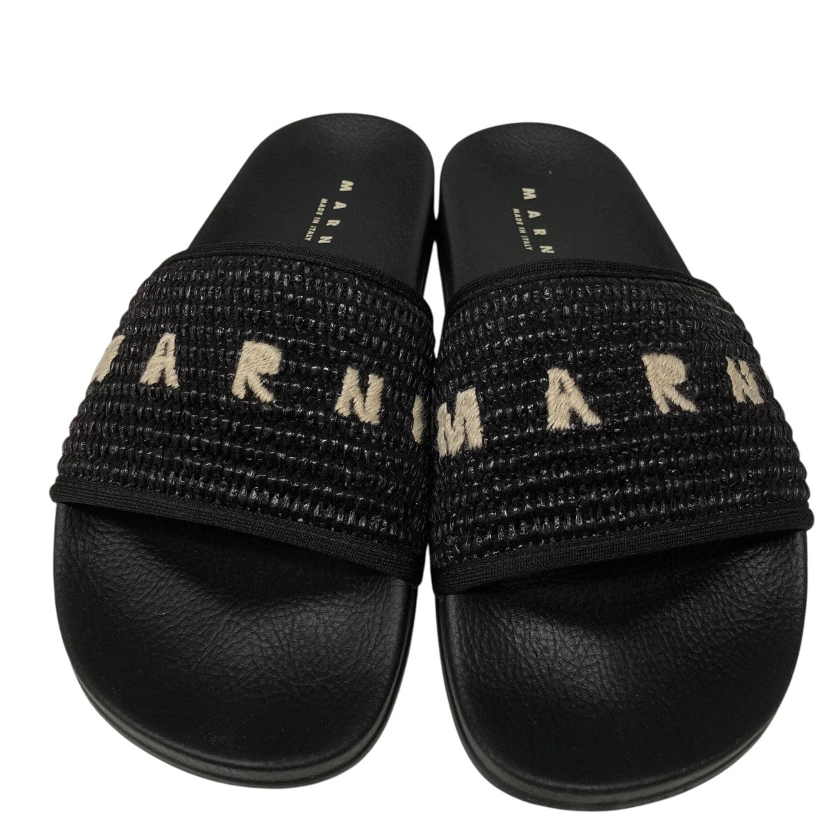 新品未使用 MARNI マルニ シャワー サンダル 42 27cm MARNI(マルニ) ロゴ刺繍シャワーサンダルロゴスライドサンダル