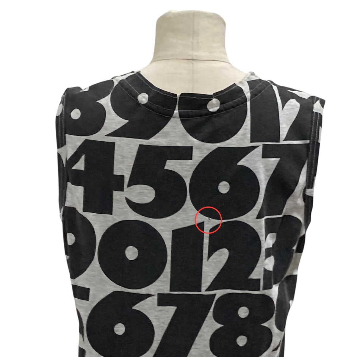 COMME des GARCONS(コムデギャルソン) ナンバープリントドレス