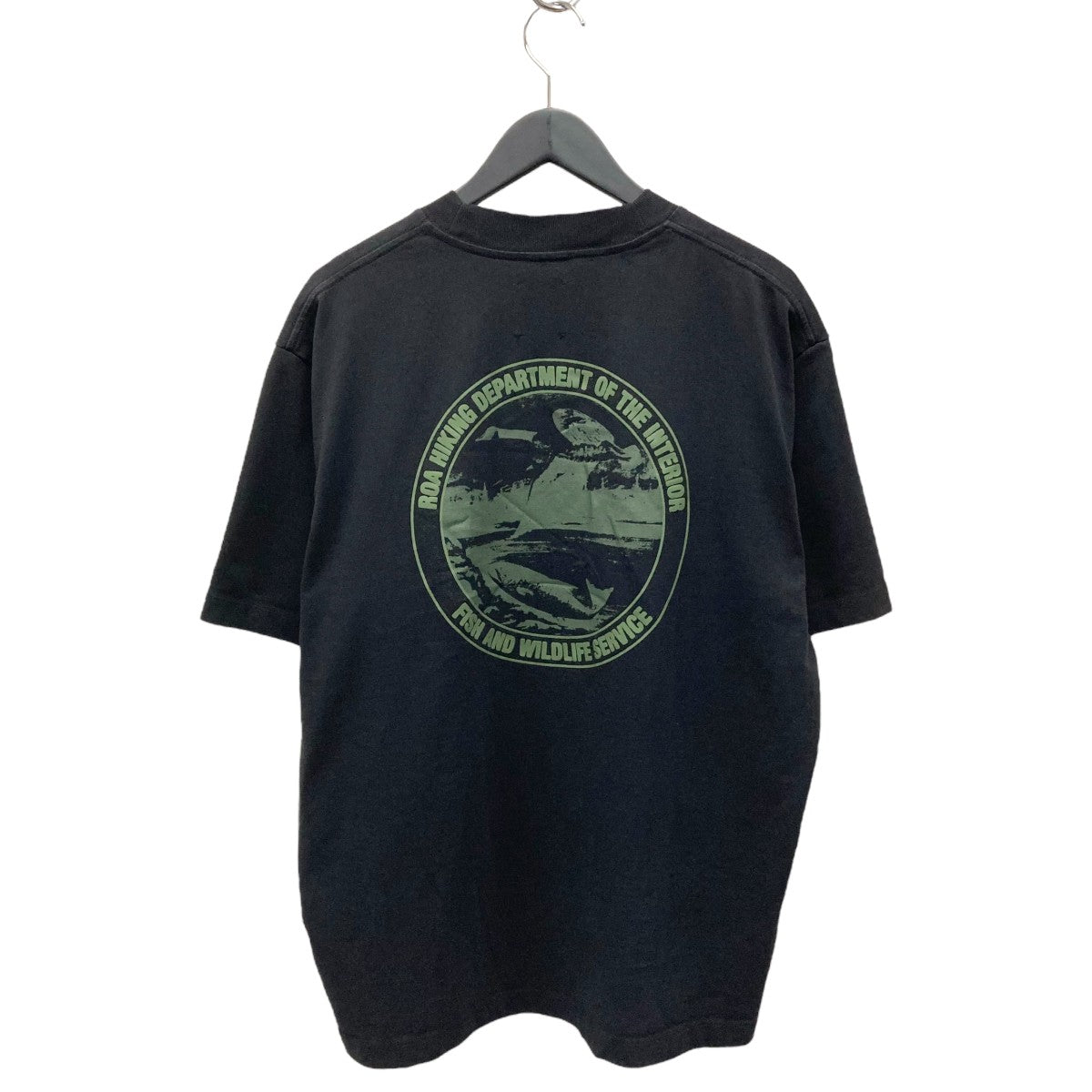 Tシャツ・カットソー ROA Service organic cotton t-shirt ROA(ロア) Service organic cotton t-shirt半袖Tシャツ ブラック